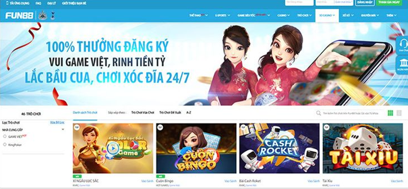 Nhà cái Fun88 – Sân chơi cá cược uy tín hàng đầu Việt Nam